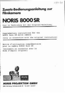 Noris 8000 S manual. Camera Instructions.